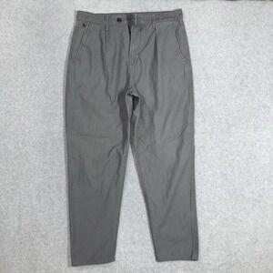 G-Star RAW Pants Mens 34x29 (Tag 34x34) Gray Worker Chino Relaxed Pleated